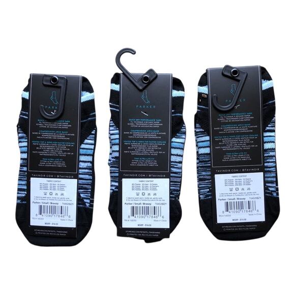 3 Pair Tavi Noir NWT Supportive Ultralight Low-Rise Parker Socks Breezy Small - Picture 3 of 10